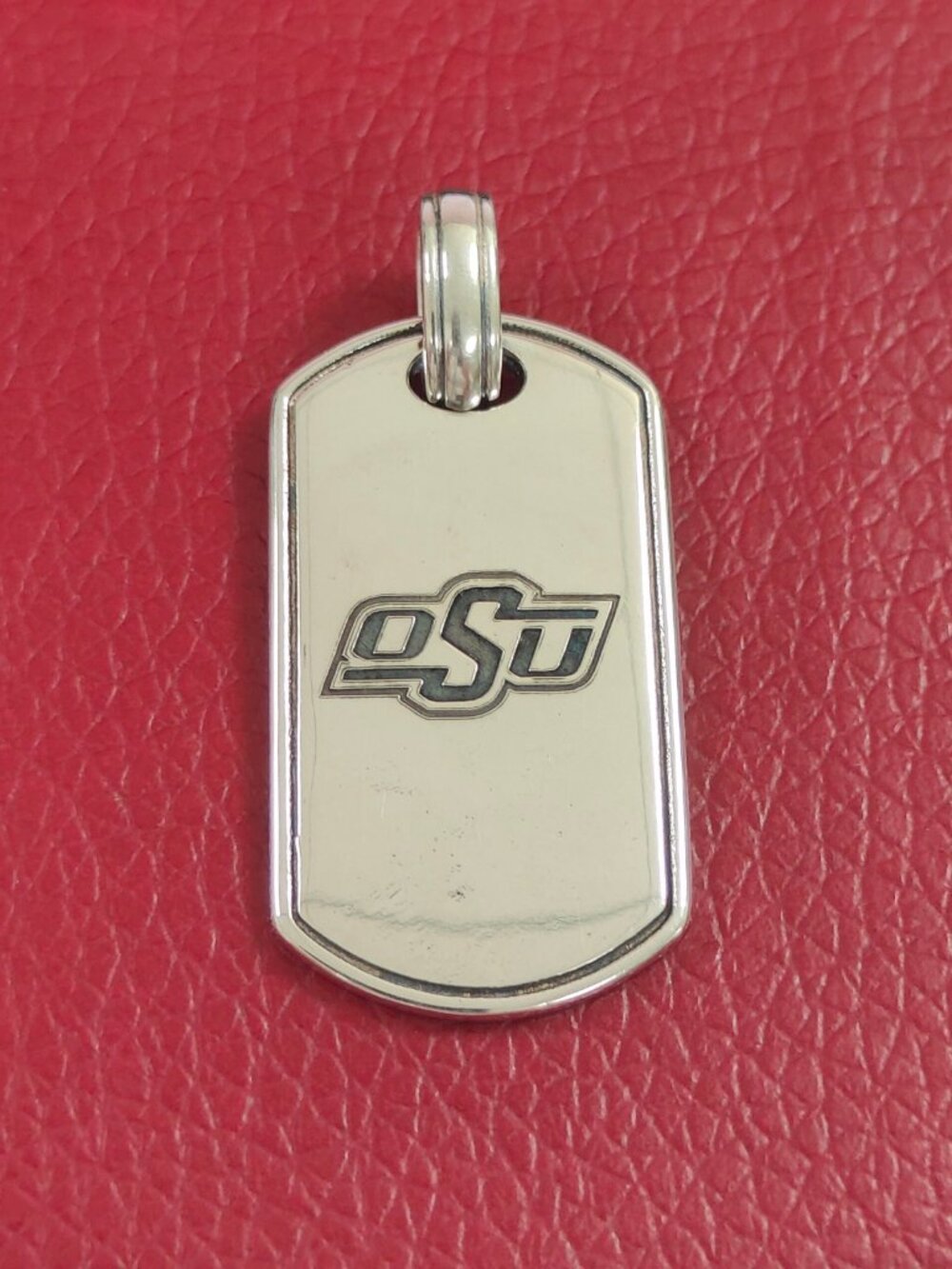 James Avery Oklahoma State University Classic Tag Pendant with box